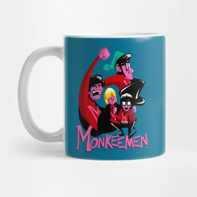 Monkee Men Pop Art by UzzyWorks